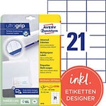AVERY Zweckform ultragrip Universaletiketten 6174 Selbstklebend DIN A4 Wei&szlig; 7 x 4,23
