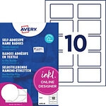 Avery Zweckform J4785-20, Namens-Etiketten, 80 x 50 mm, Wei&szlig; 1136409