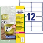 AVERY Zweckform L4776REV-20 Wetterfeste Etiketten DIN A4 Wei&szlig; 99,1 x 42,3 mm 20
