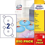 AVERY Zweckform L7676A-40P Etiketten DIN A4 Wei&szlig; 40 Blatt &agrave; 2 Etiketten 1136382