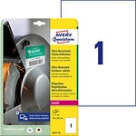 AVERY Zweckform Ultra-Resistent Etiketten L7917-10 Selbsthaftend DIN A4 Wei&szlig; 210 x
