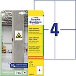 AVERY Zweckform Stark haftend Etiketten L7876-20 Selbsthaftend DIN A4 Wei&szlig; 105 x 148
