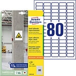 AVERY Zweckform Stark haftend Etiketten L7872-20 Selbsthaftend DIN A4 Wei&szlig; 35,6 x