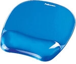 Fellowes Crystals Gel PU (Polyurethan) Mauspad Blau 4039002