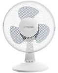 TROTEC TVE 10 Tischventilator 2 Geschwindigkeiten 39 cm Hoch Wei&szlig; 23 cm Durchmesser