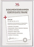 walther design DIN A4 Bilderrahmen Silber Kunststoff KV130S 22,2 (B) x 1,4 (T) x 31