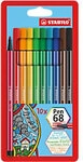 STABILO Pen 68 Faserschreiber 1 mm Mittel Farbig sortiert 10 St&uuml;ck 6810
