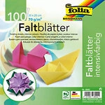 Folia Bastelpapier Farbig sortiert 70 g/m&sup2; 20 x 20 cm100 Blatt 1186677