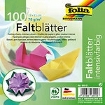 Folia Bastelpapier Farbig sortiert 70 g/m&sup2; 100 Blatt 1186676