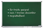 magnetoplan Kreidetafel Stahl Silber, gr&uuml;n 200 x 100 cm 6774894