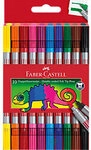 Faber-Castell Doppel Non-permanent Faserschreiber Farbig sortiert Filzspitze...