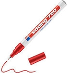 edding 780 Permanent Lackmarker Rot Extra Fein Nadelspitze 1 - Wasserbest&auml;ndig