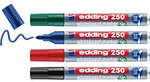 edding 250 Non-permanent Whiteboard-Marker Farbig sortiert Mittel Rundspitze 1,5 - 3