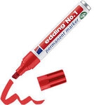 edding Permanentmarker 100% Recycelt Breit Keilspitze 1 - 5 mm Rot Nachf&uuml;llbar