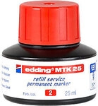 edding Permanentmarker Nachf&uuml;llpackung Rot MTK25 25 ml MTK25-RT