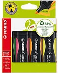 STABILO GREEN BOSS Textmarker Farbig sortiert Mittel Keilspitze 2 - 5 mm...