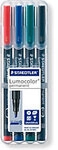STAEDTLER 341 Whiteboard-Marker Farbig sortiert Rundspitze 4 St&uuml;ck 7118604