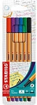STABILO point 88 Fineliner 0,4 mm Nadelspitze Farbig sortiert Point 88 6 St&uuml;ck...