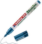 edding ecoline E-25 Permanentmarker Rundspitze - 1 mm Blau Nachf&uuml;llbar 1290220