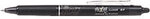 Pilot FriXion Clicker Einziehbar Tintenroller Schwarz 0.35 mm Mittel Kegelf&ouml;rmig