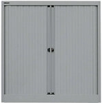 Bisley Rollladenschrank Kunststoff, Stahl 2 Fachb&ouml;den Abschlie&szlig;bar 1.000 x 430 x