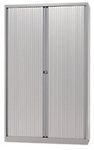Bisley Rollladenschrank Kunststoff, Stahl 4 Fachb&ouml;den Abschlie&szlig;bar 1.200 x 430 x