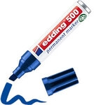 edding 500 500 Permanentmarker 100% Recycelt Breit Keilspitze 2 - 7 mm Blau