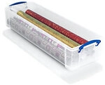 Really Useful Box Kunststoff Aufbewahrungsbox 22 L Transparent 25,5 x 80 x 15,5 cm