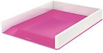Leitz WOW Briefablage Duo Colour DIN A4 Wei&szlig;, Pink 26,7 x 33,6 x 4,9 cm 7184656