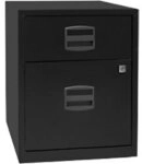 Bisley Home Mobiler Beistellschrank PFA Home Schwarz 413 x 400 x 528 mm 7666107