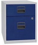 Bisley Home Mobiler Beistellschrank Lichtgrau, Oxfordblau 413 x 400 x 528 mm...