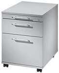 Hammerbacher Rollcontainer AC20/5 Lichtgrau 428 x 580 x 590 mm AC20-LG