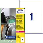 AVERY Zweckform Ultra-Resistent Etiketten L7917-40 Selbsthaftend DIN A4 Wei&szlig; 210 x