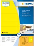 HERMA Multifunktionsetiketten 4555 Selbstklebend Gelb 10,5 x 4,2 cm 100 Blatt &agrave; 14