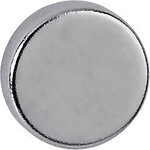 Maul Neodymium Rund Magnete Silber 2.5 kg Tragf&auml;higkeit 10 mm 10 St&uuml;ck 1190619