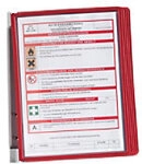 DURABLE Vario Sichttafelsystem 5 Fl&auml;chen DIN A4 Rot 1266099