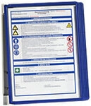 DURABLE Vario Sichttafel 5 Fl&auml;chen DIN A4 Wandmontage PP (Polypropylen) Blau 2018309