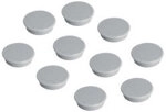 Franken Magnete HM3812 Grau 3,8 x 3,8 cm 10 St&uuml;ck 5732631