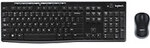Logitech Tastatur-Maus-Set MK270 920-004509 Kabellos Schwarz QWERTY (US)