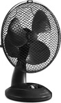 TROTEC TVE 8 Tischventilator 2 Geschwindigkeiten 28 cm Hoch Schwarz 23 cm Durchmesser