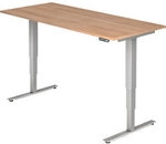 Hammerbacher Sitz-Stehschreibtisch XDSM Nussbaum 1.800 x 800 x 635 mm 6801831