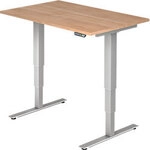 Hammerbacher Sitz-Stehschreibtisch XDSM Nussbaum 1.200 x 800 x 635 mm 6801732