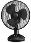 TROTEC TVE 8 Tischventilator 2 Geschwindigkeiten 28 cm Hoch Schwarz 23 cm Durchmesser