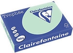 Clairefontaine DIN A4 Farbiges Papier Gr&uuml;n 160 g/m2 Matt 250 Blatt