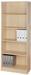 Hammerbacher Melaminharzbeschichtete Spanplatte B&uuml;cherregal 4 Fachb&ouml;den 800 x...