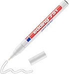 edding 751 Permanent Lackmarker Wei&szlig; Fein Rundspitze 1 - 2 mm Wasserbest&auml;ndig