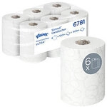 Kleenex Ultra Slimroll Papierhandt&uuml;cher Gerollt Wei&szlig; 2-lagig 100 m 6781 6 Rollen