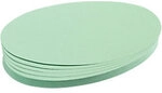 Franken Oval Moderationskarten 19 x 11 cm Hellgr&uuml;n UMZ 1119 19 500 St&uuml;ck SP-111919