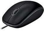 Logitech B110 Maus Schwarz Geeignet F&uuml;r Linksh&auml;nder 1106911