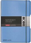herlitz Notizbuch DIN A5 Kariert Kunstoff Hellblau Nicht perforiert 80 Seiten 1211540